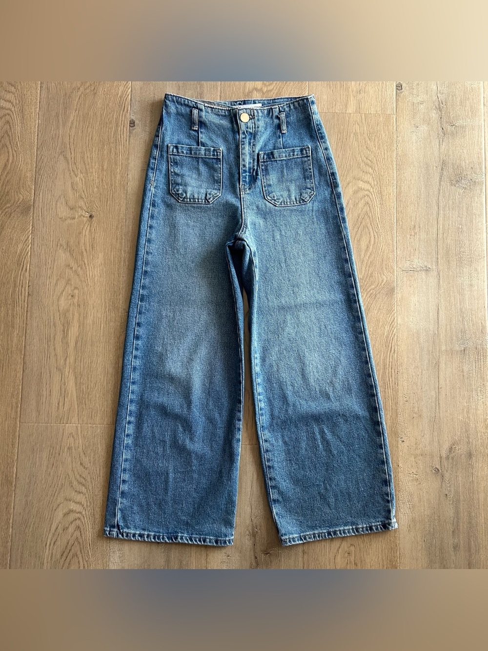 Zara Wide Leg Marine Jeans